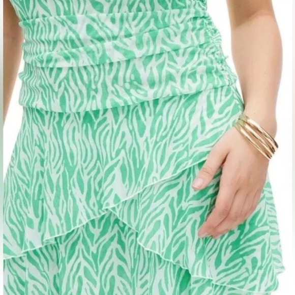 Diane Von Furstenberg for Target Green and White Mini Dress - Picture 9 of 9